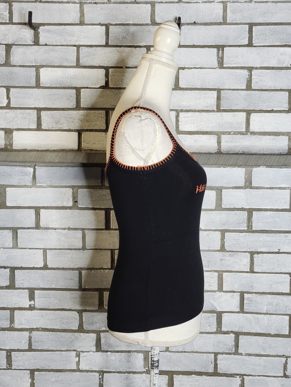 • VTG 2003 Harley Davidson Women Camisole Tank Top Grand Cayman Pirate Small USA - Picture 6 of 12